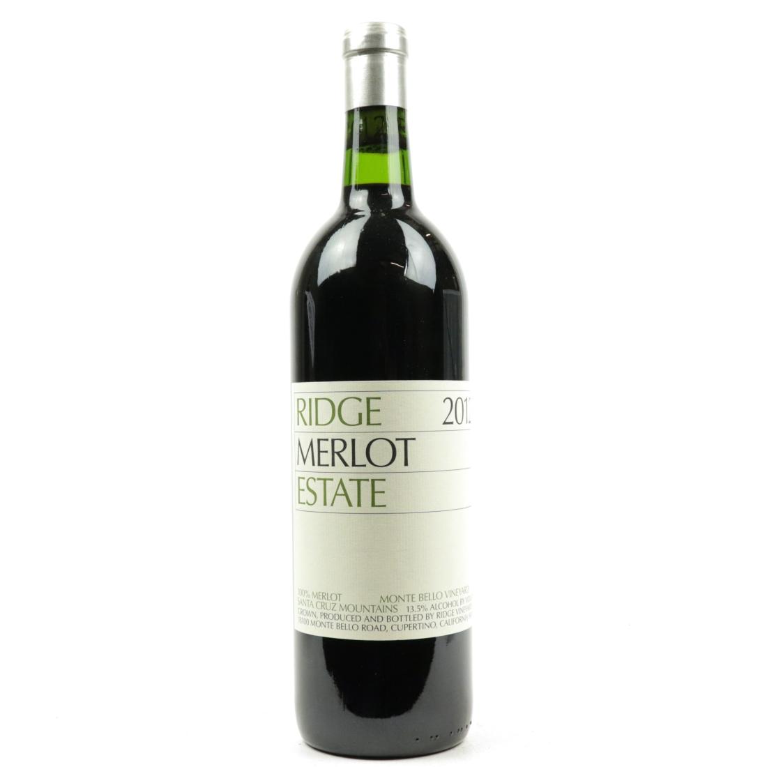 Image for Ridge Merlot 2012 Santa Cruz Mountains