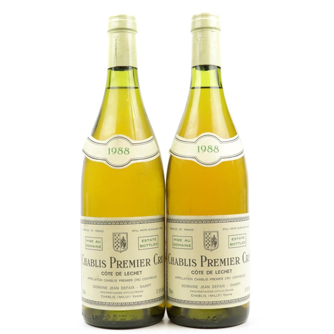 Image for Dom. J.Defaix Cote De Lechet 1988 Chablis 1er-Cru