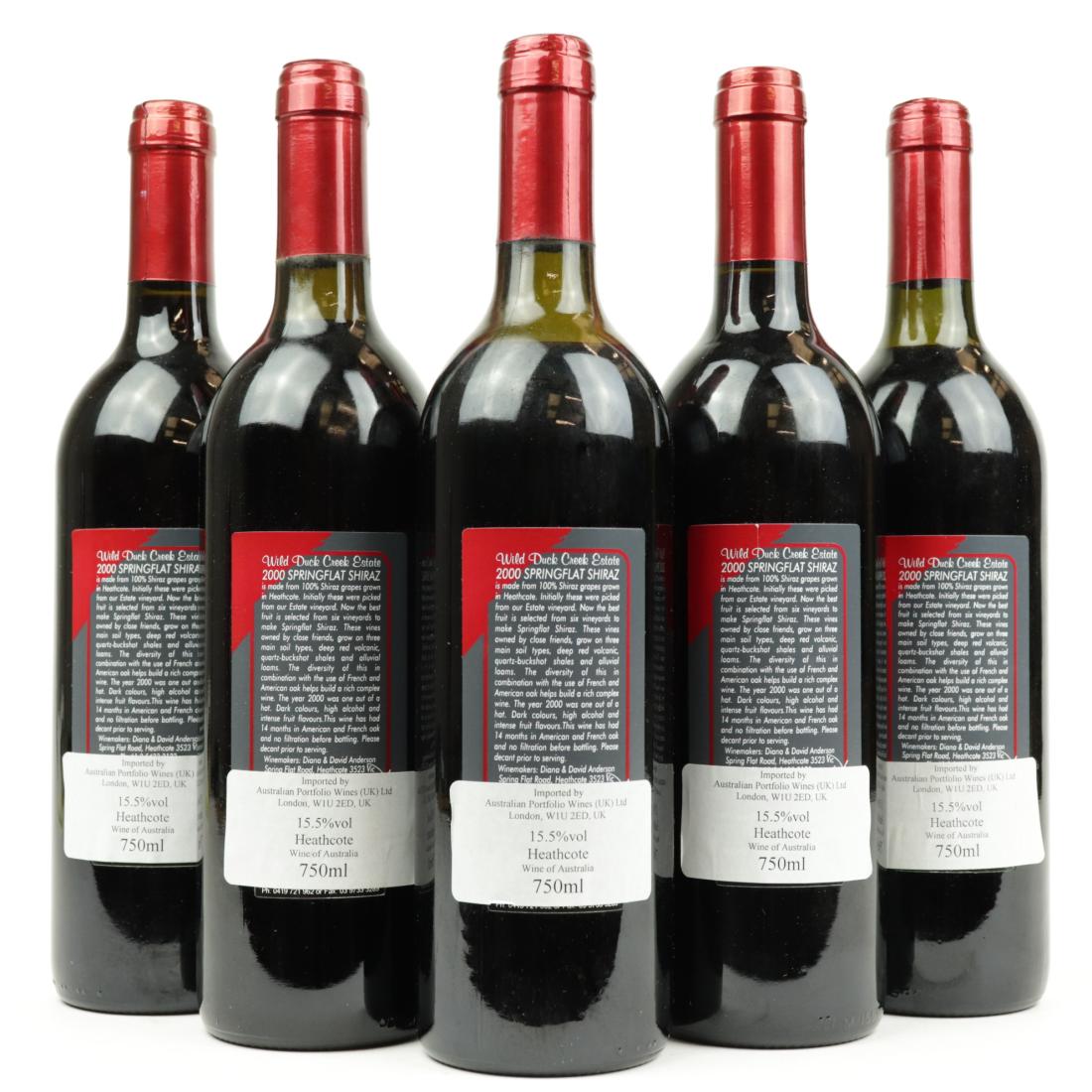 Image for Wild Duck Creek Springflat Shiraz 2000 x 5