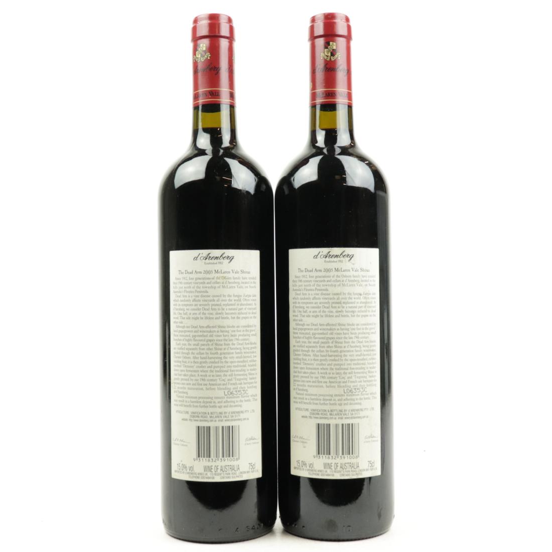 Image for D'Arenberg Dead Arm Shiraz 2005 McLaren Vale