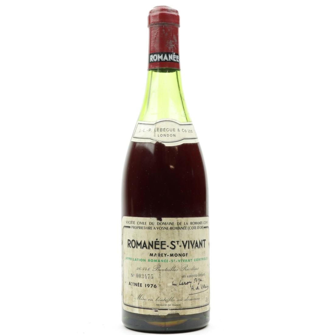 Image for Dom. De La Romanee-Conti 1976 Romanee-St-Vivant Grand-Cru