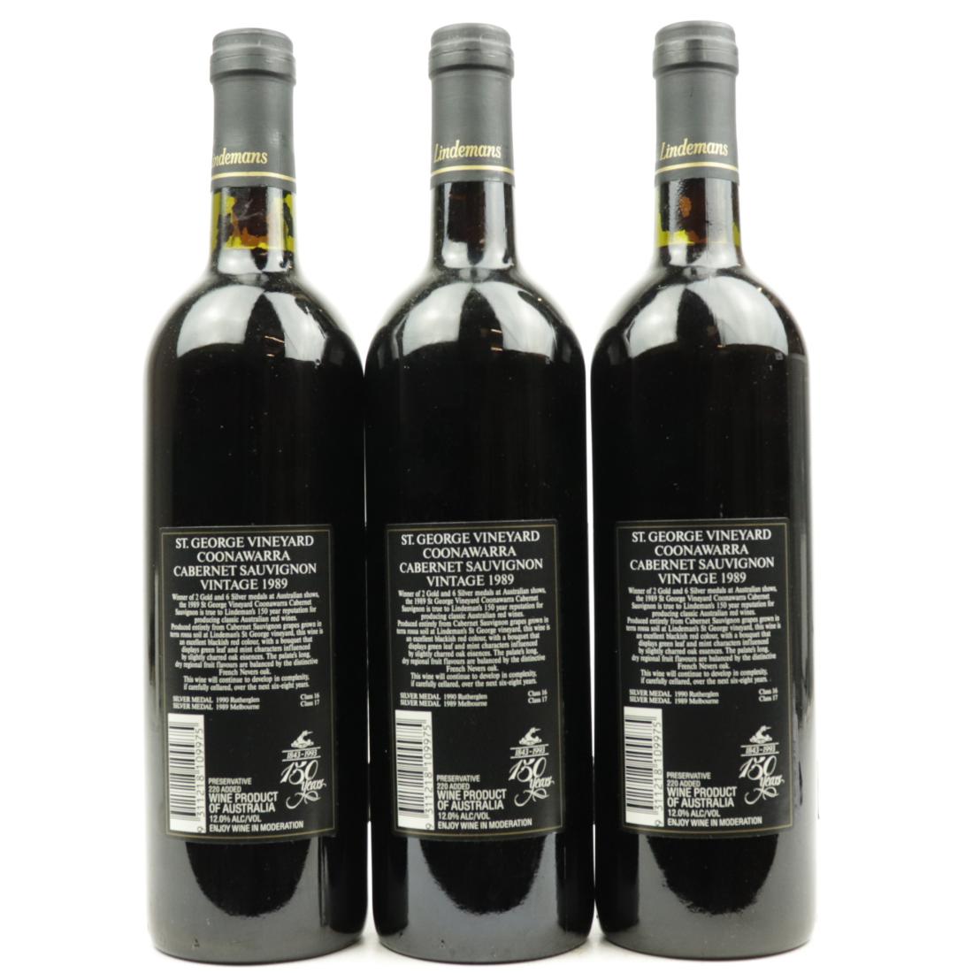 Image for Lindemans St. George Cabernet Sauvignon 1989 Coonawarra