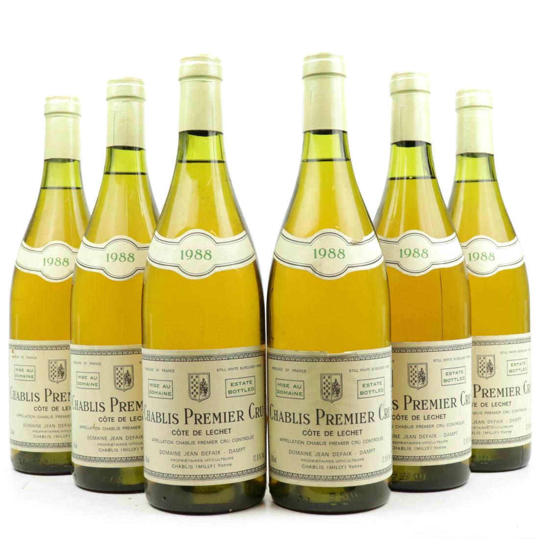 Image for Dom. J.Defaix Cote De Lechet 1988 Chablis 1er-Cru