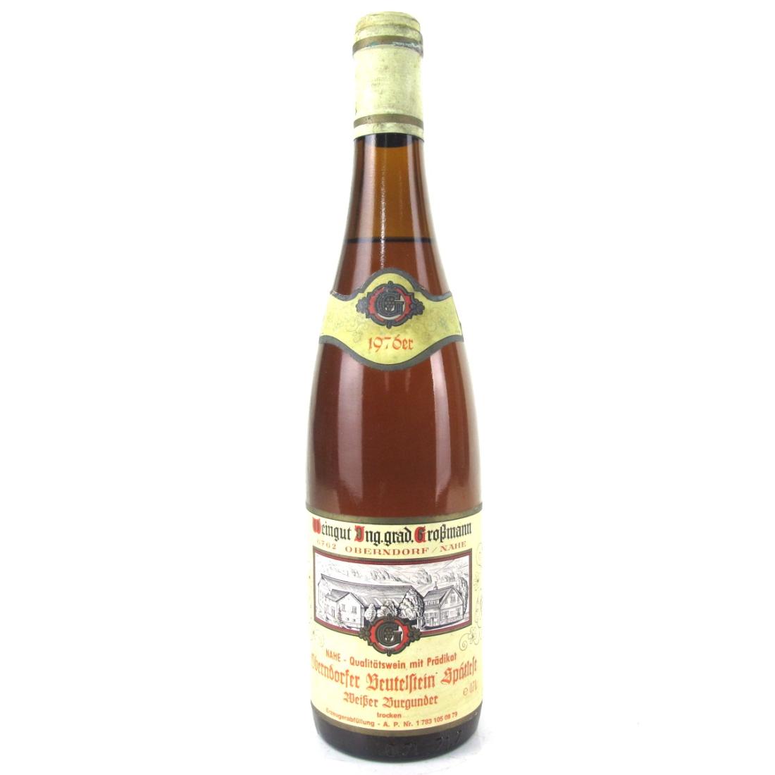 Image for Großmann Pinot Blanc Spatlese 1976 Nahe