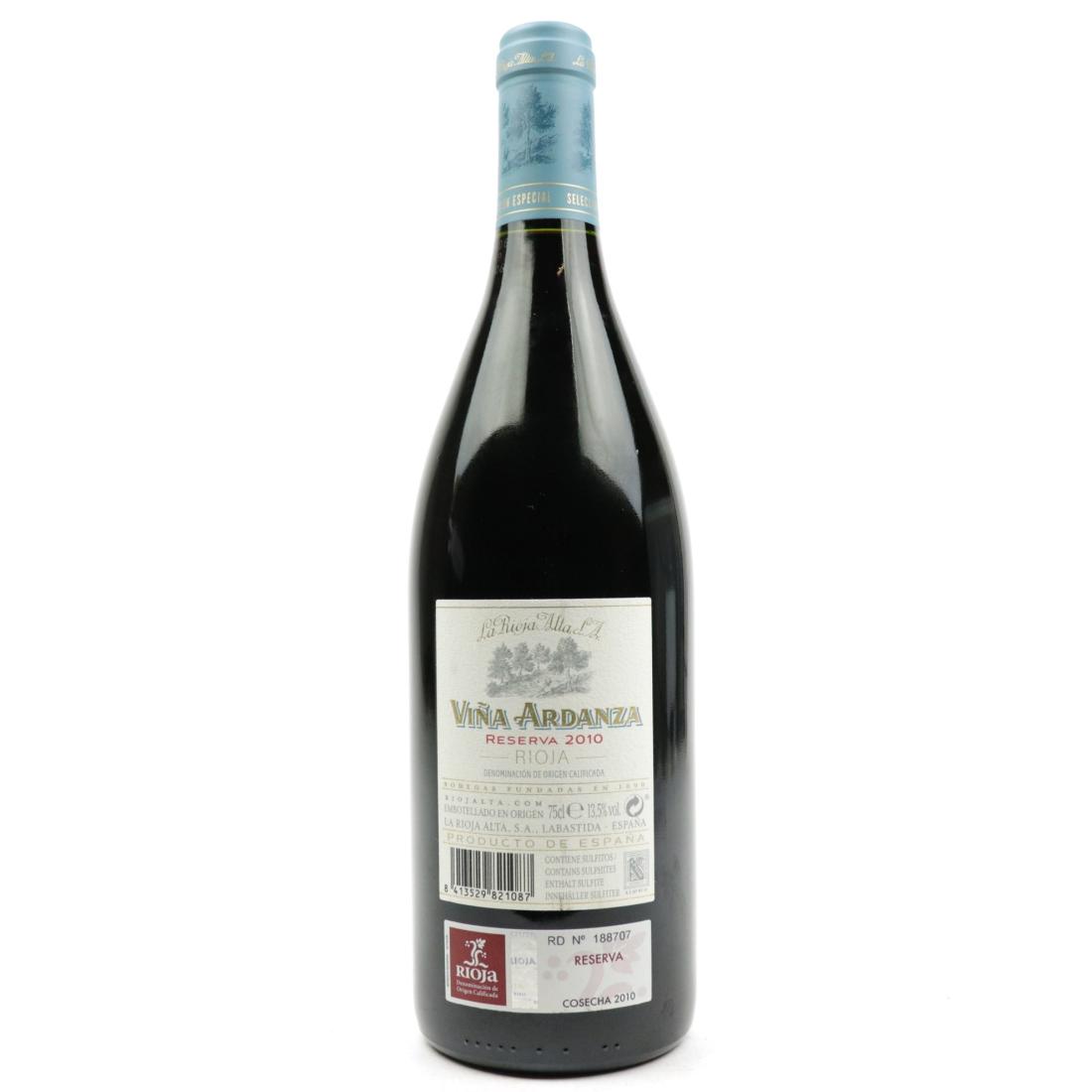 Image for Vina Ardanza Seleccion Especial 2010 Rioja Reserva