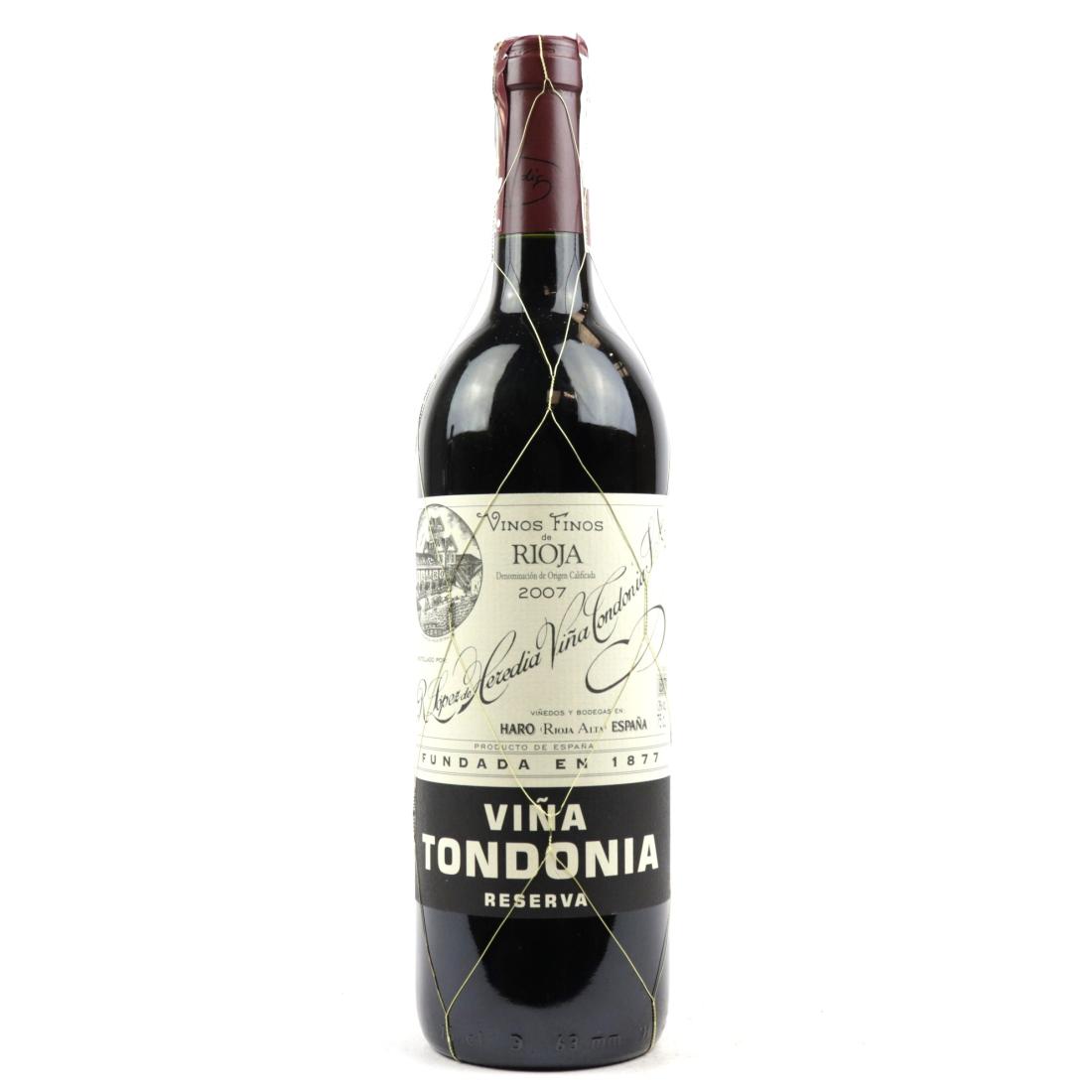 Image for Vina Tondonia 2007 Rioja Reserva
