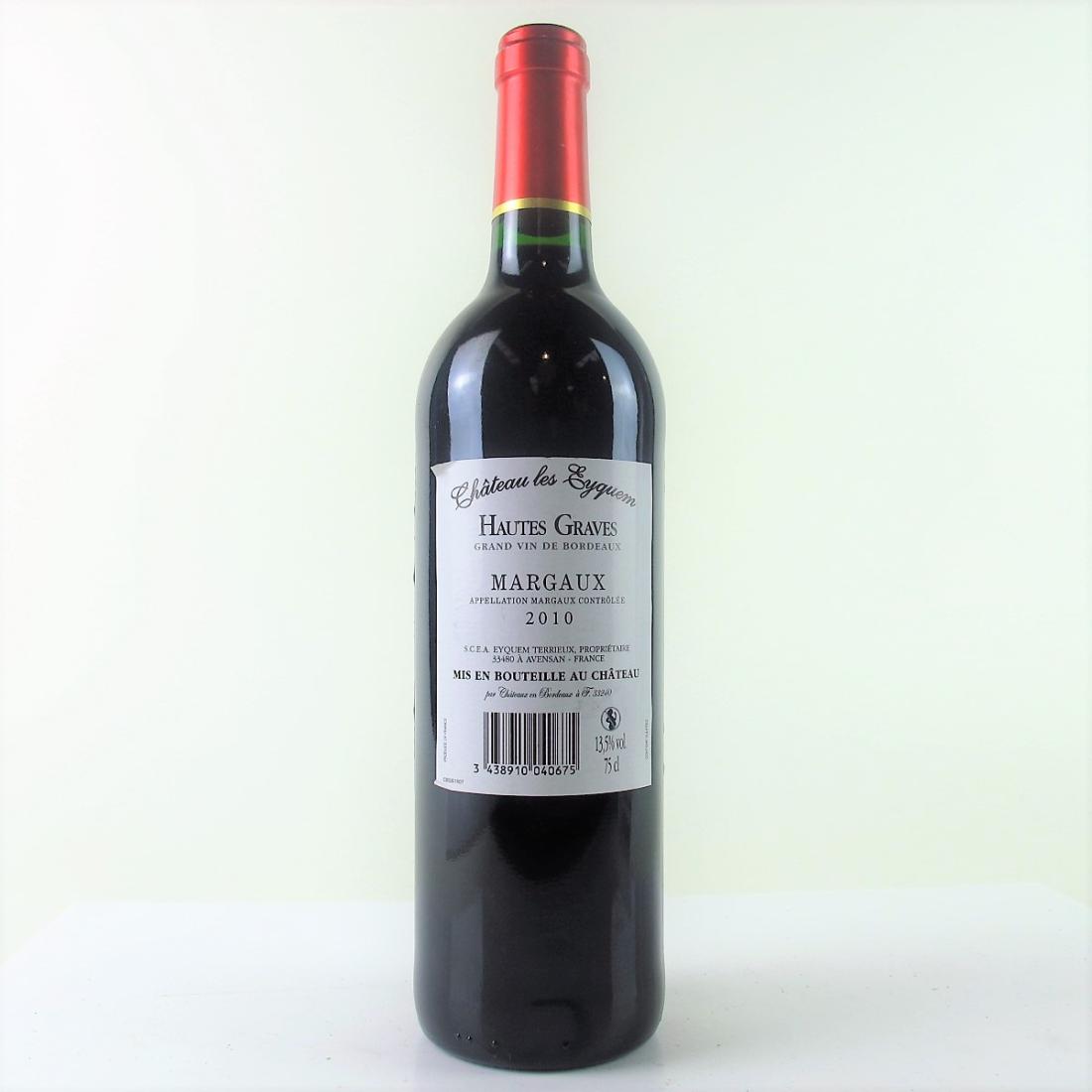 Image for Ch. Les Eyquem 2010 Margaux