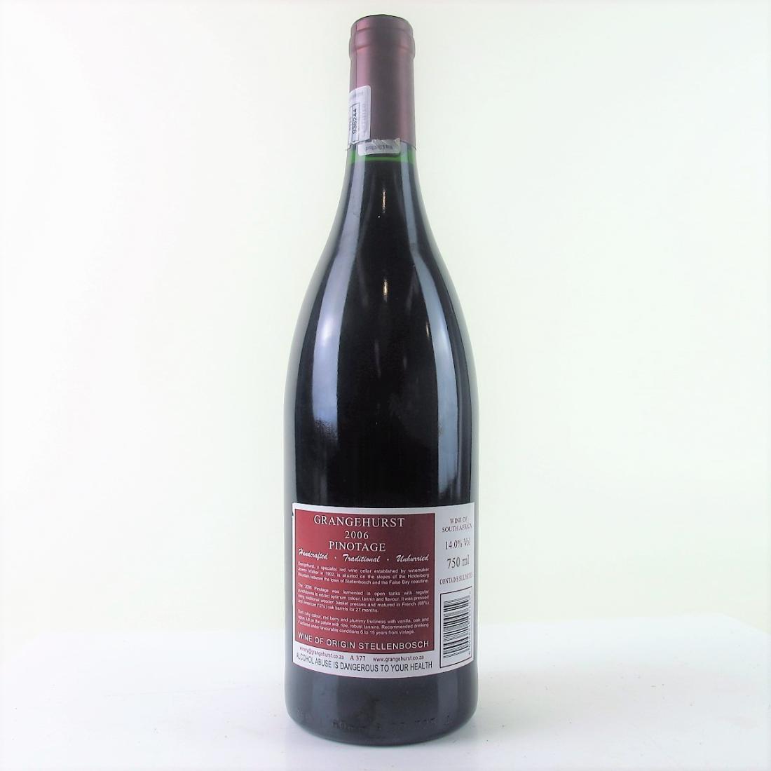 Image for Grangehurst Pinotage 2006 Stellenbosch