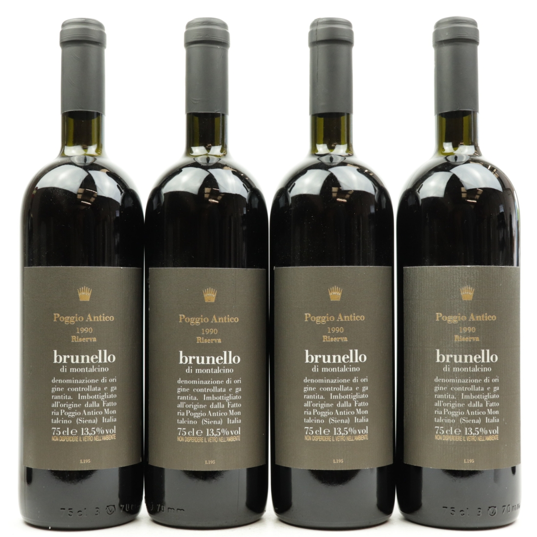 Poggio Antico 1990 Brunello di Montalcino Riserva 4x75cl