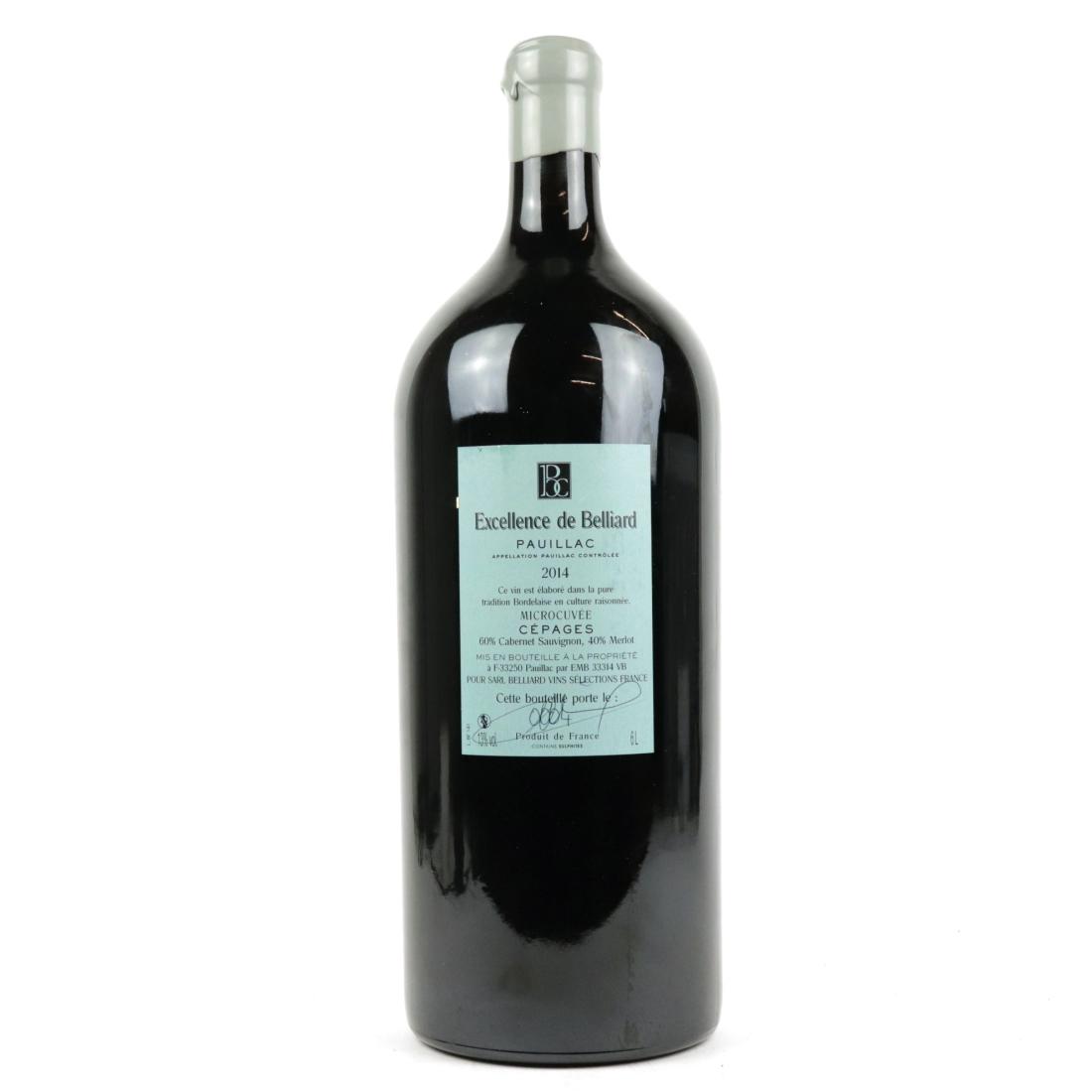 Image for Excellence De Belliard 2014 Pauillac 600cl / OWC