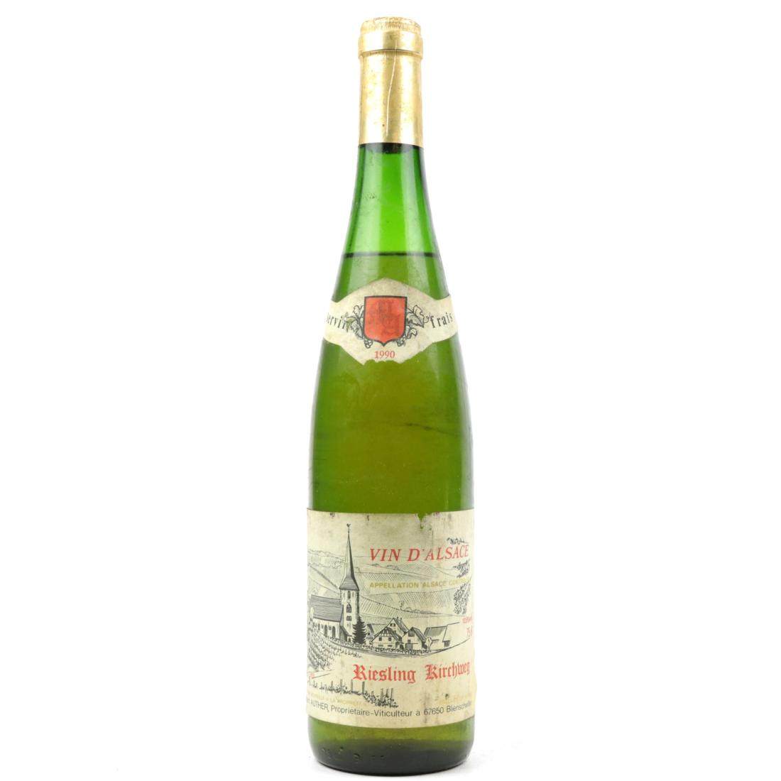Image for M.Auther Kirchweg Riesling 1990 Alsace