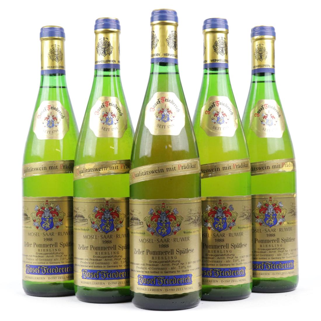 Image for J.Friederich Zeller Pommerell Riesling Spatlese 1988 Mosel