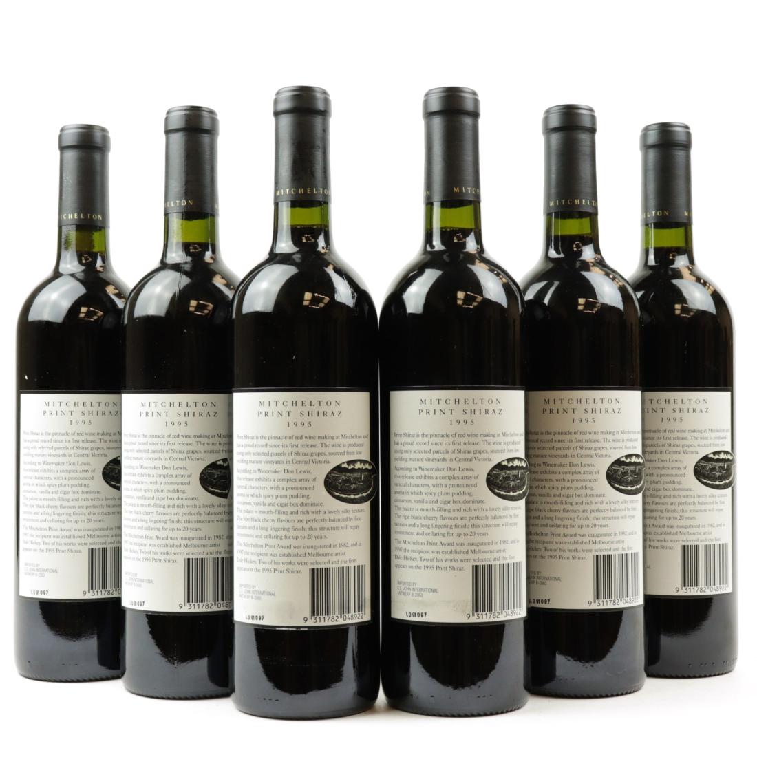 Image for Michelton Print Shiraz 1995 Victoria 6x75cl / OWC
