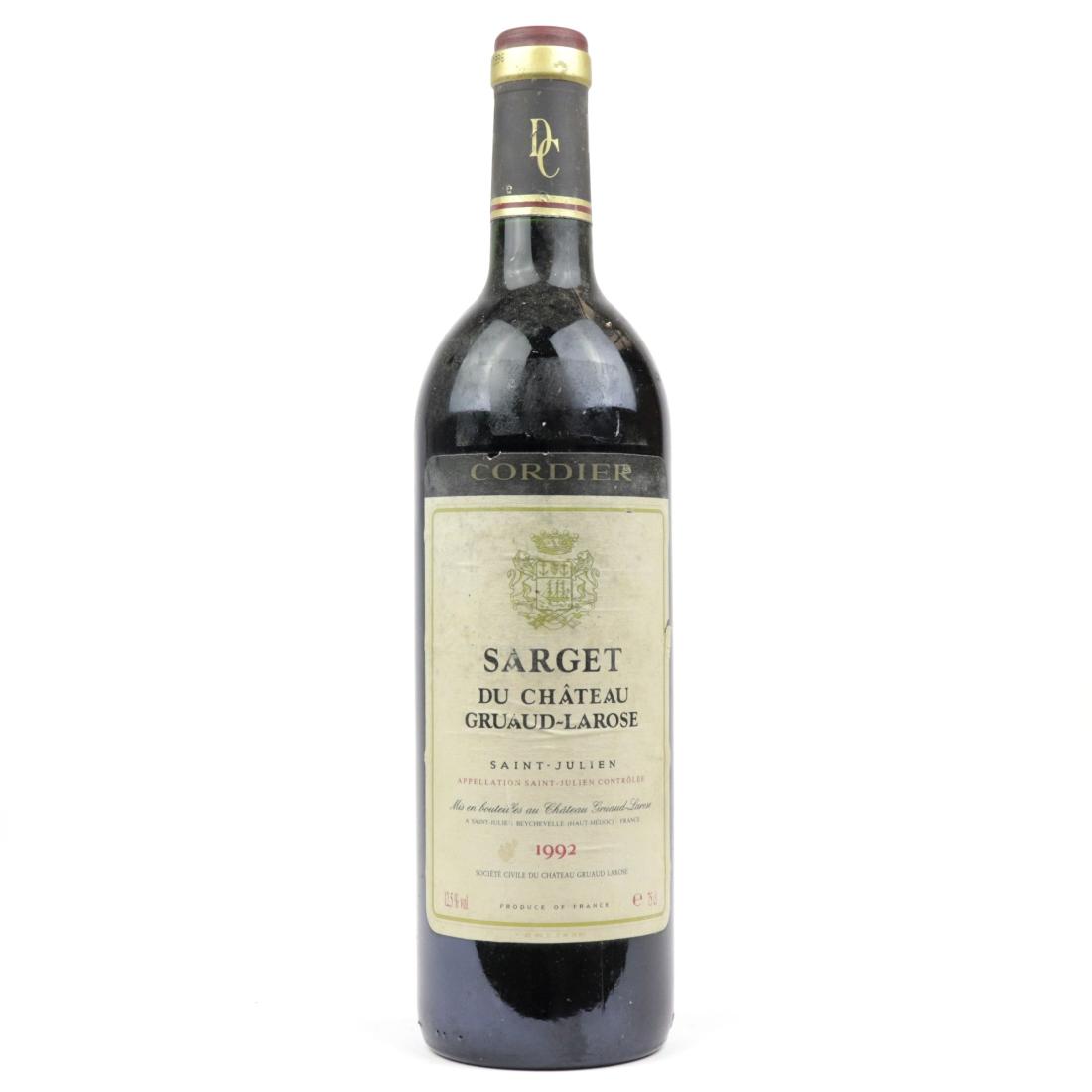 Image for Sarget De Gruaud-Larose 1992 St-Julien