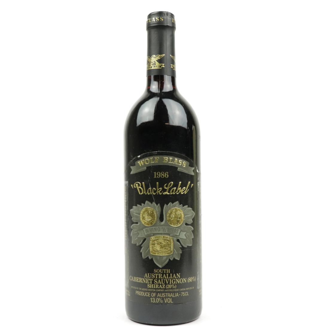 Image for Wolf Blass Black Label Cabernet Sauvignon Shiraz 1986 South Australia