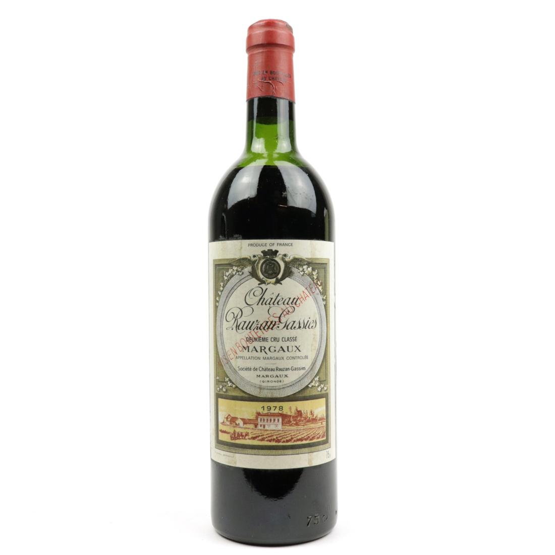 Image for Ch. Rauzan-Gassies 1978 Margaux 2eme-Cru