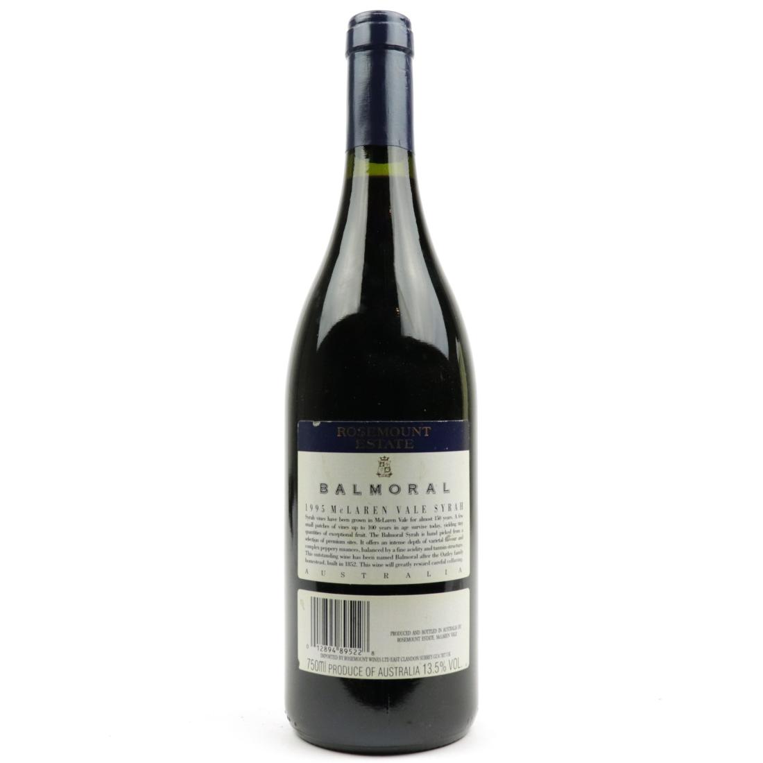 Image for Rosemount Balmoral Syrah 1995 McLaren Vale