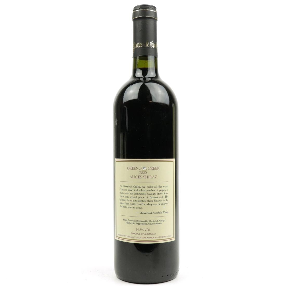 Image for Greenock Creek Alices Shiraz 2000 Barossa