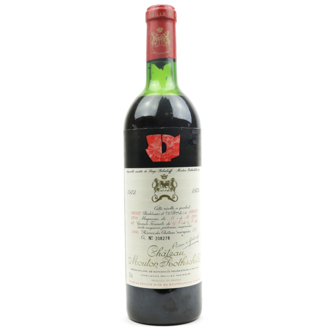 Image for Château Mouton-Rothschild 1972 Pauillac 1er-Cru