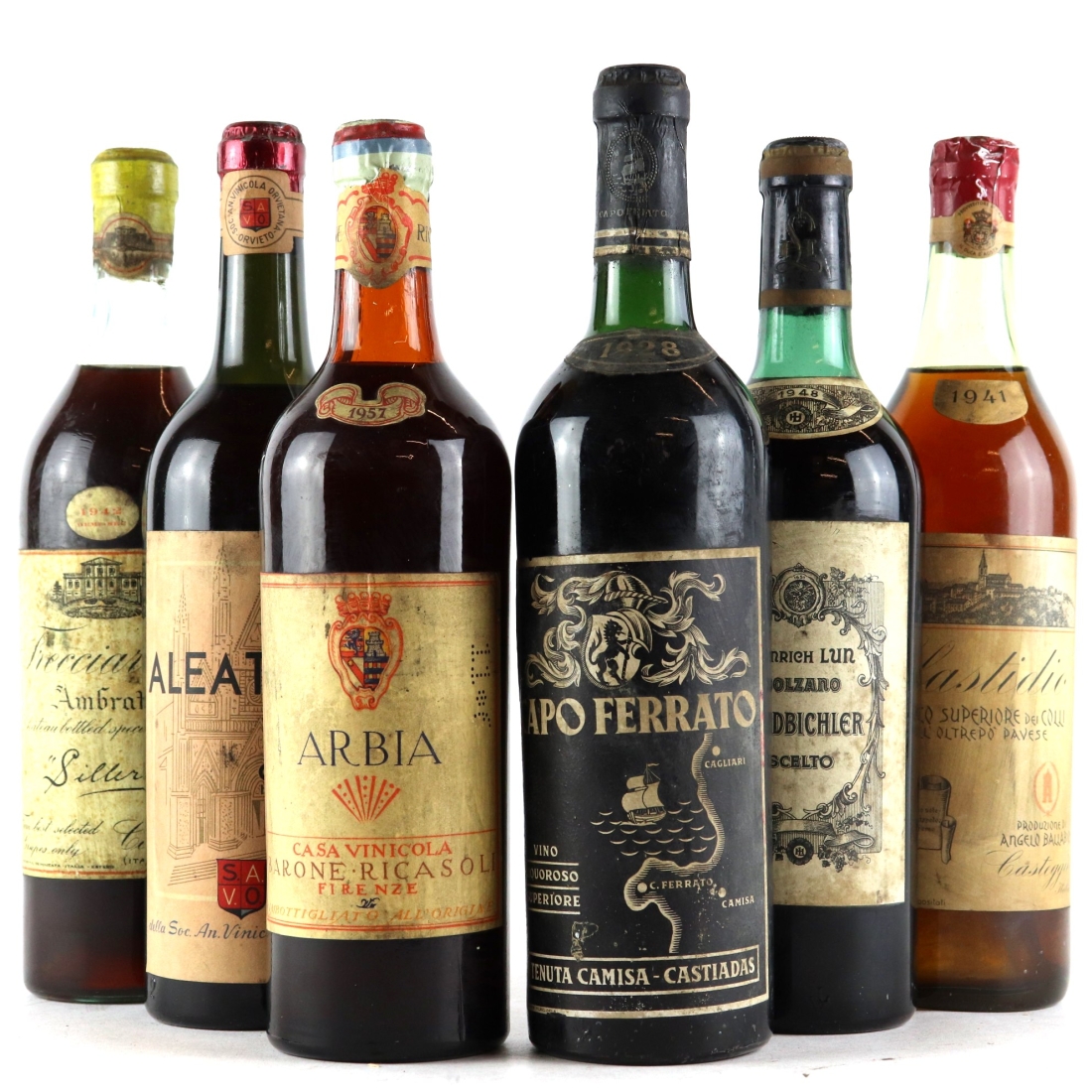 Assorted Vintage Italian Wines / 6 Bottles