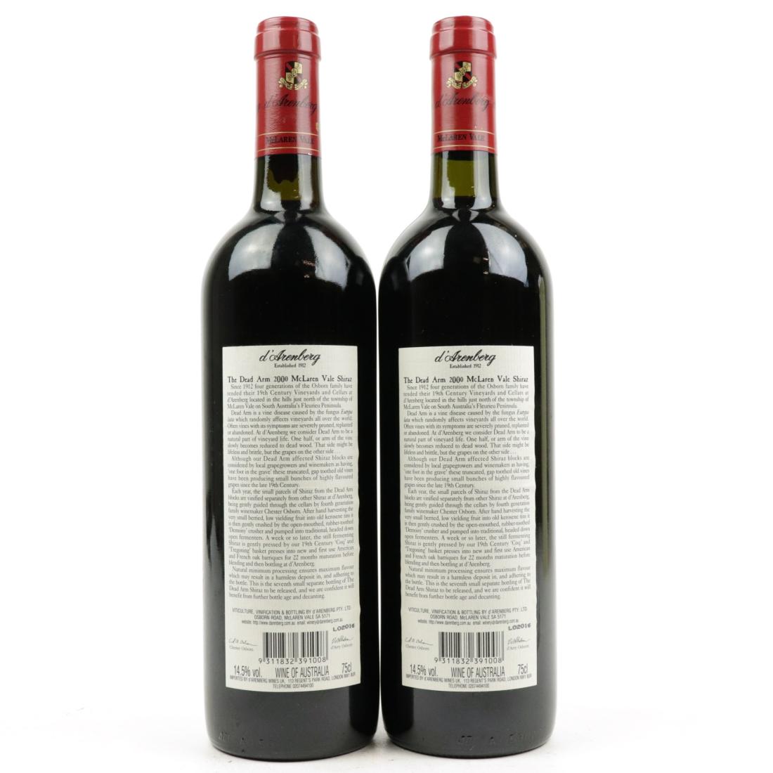 Image for D'Arenberg Dead Arm Shiraz 2000 McLaren Vale