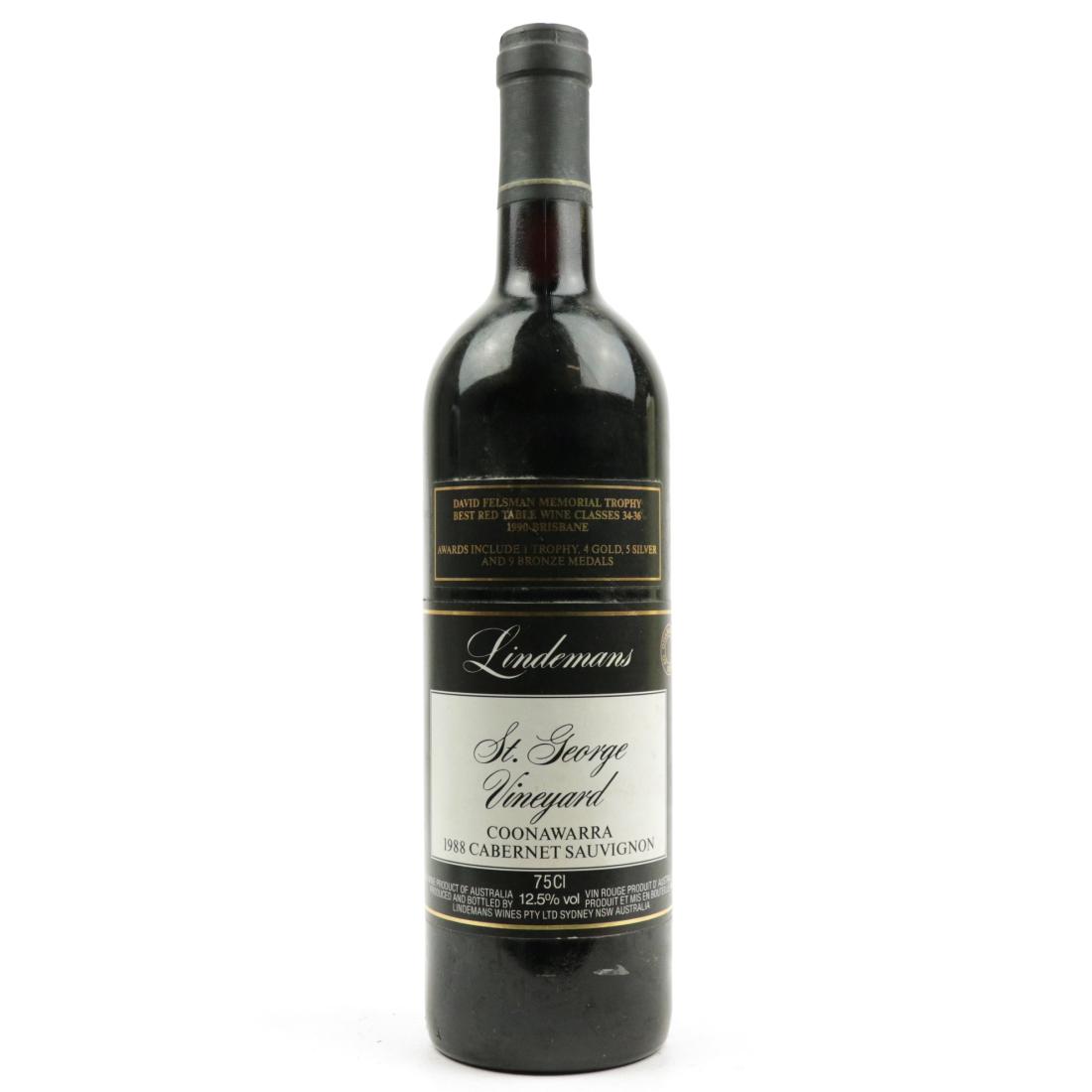 Image for Lindemans St. George Cabernet Sauvignon 1988 Coonawarra