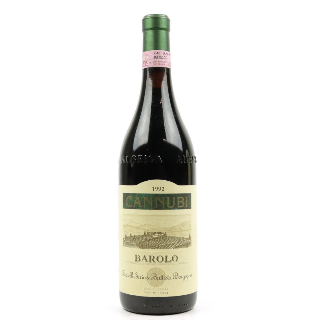 Image for S.&B.Borgogno Cannubi 1992 Barolo