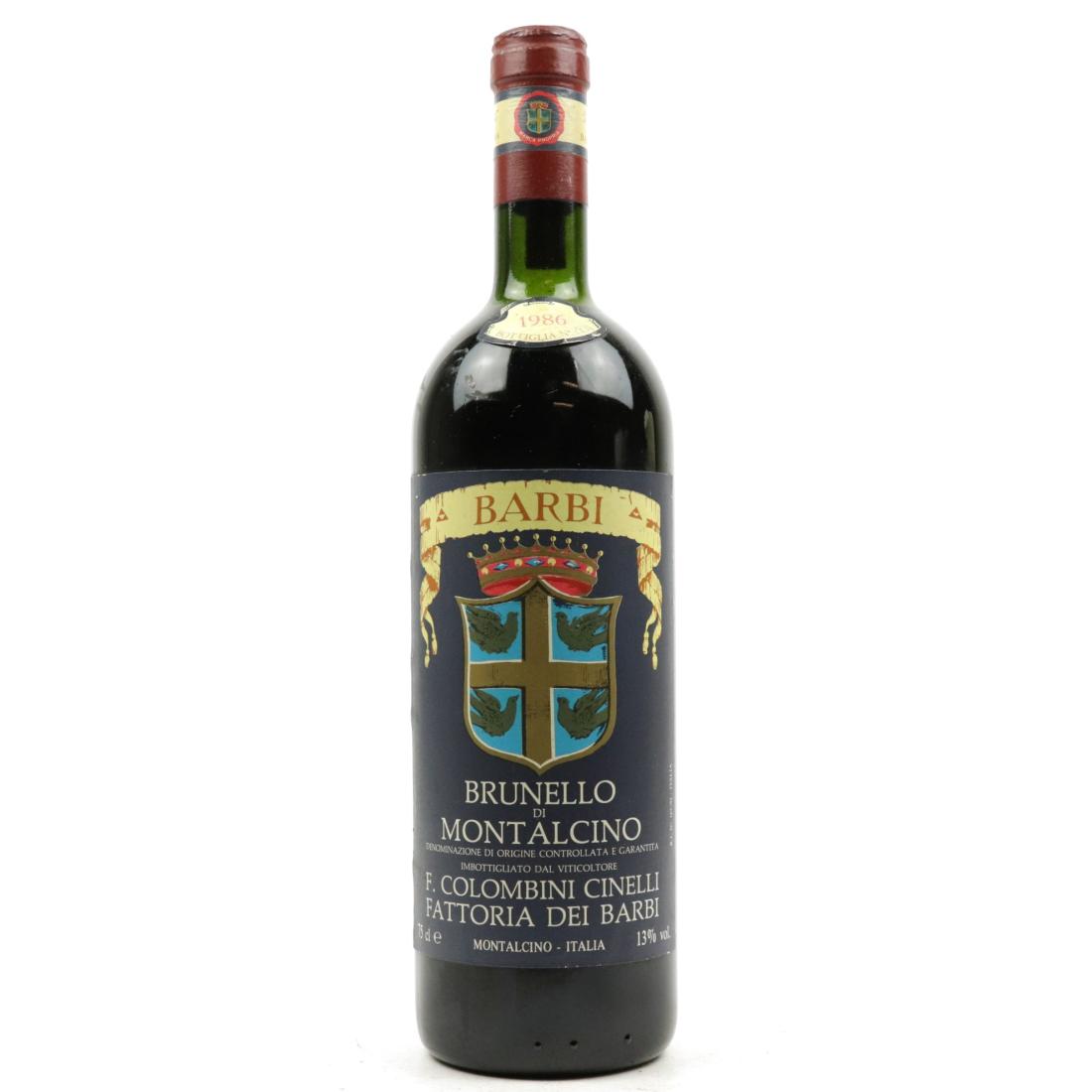 Image for Fattoria Dei Barbi 1986 Brunello di Montalcino