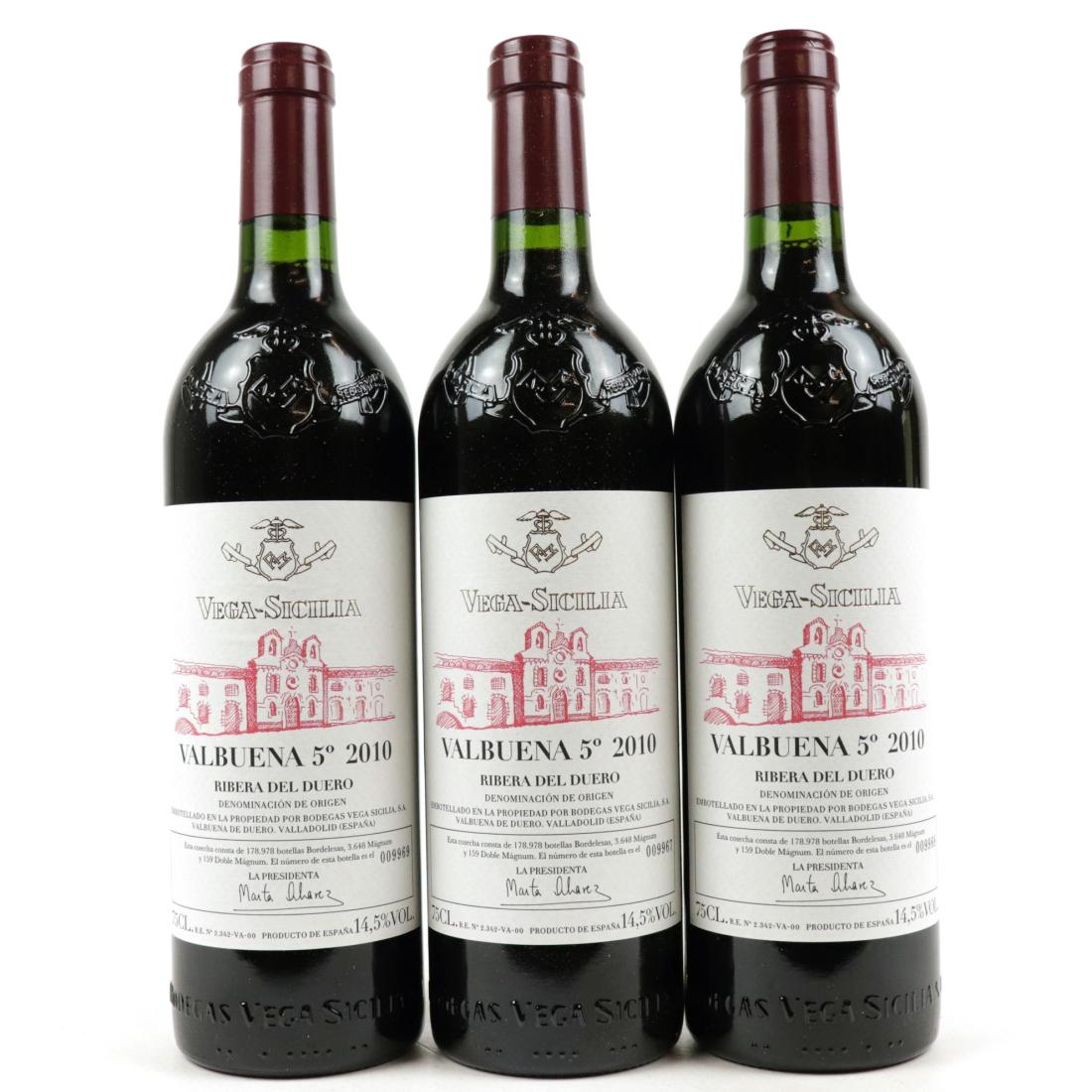 Image for Vega Sicilia Valbuena 5 Ano 2010 x 3