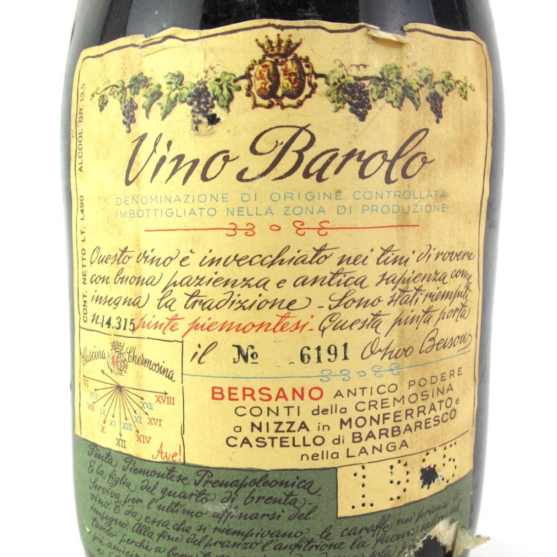 Image for Bersano 1965 Barolo