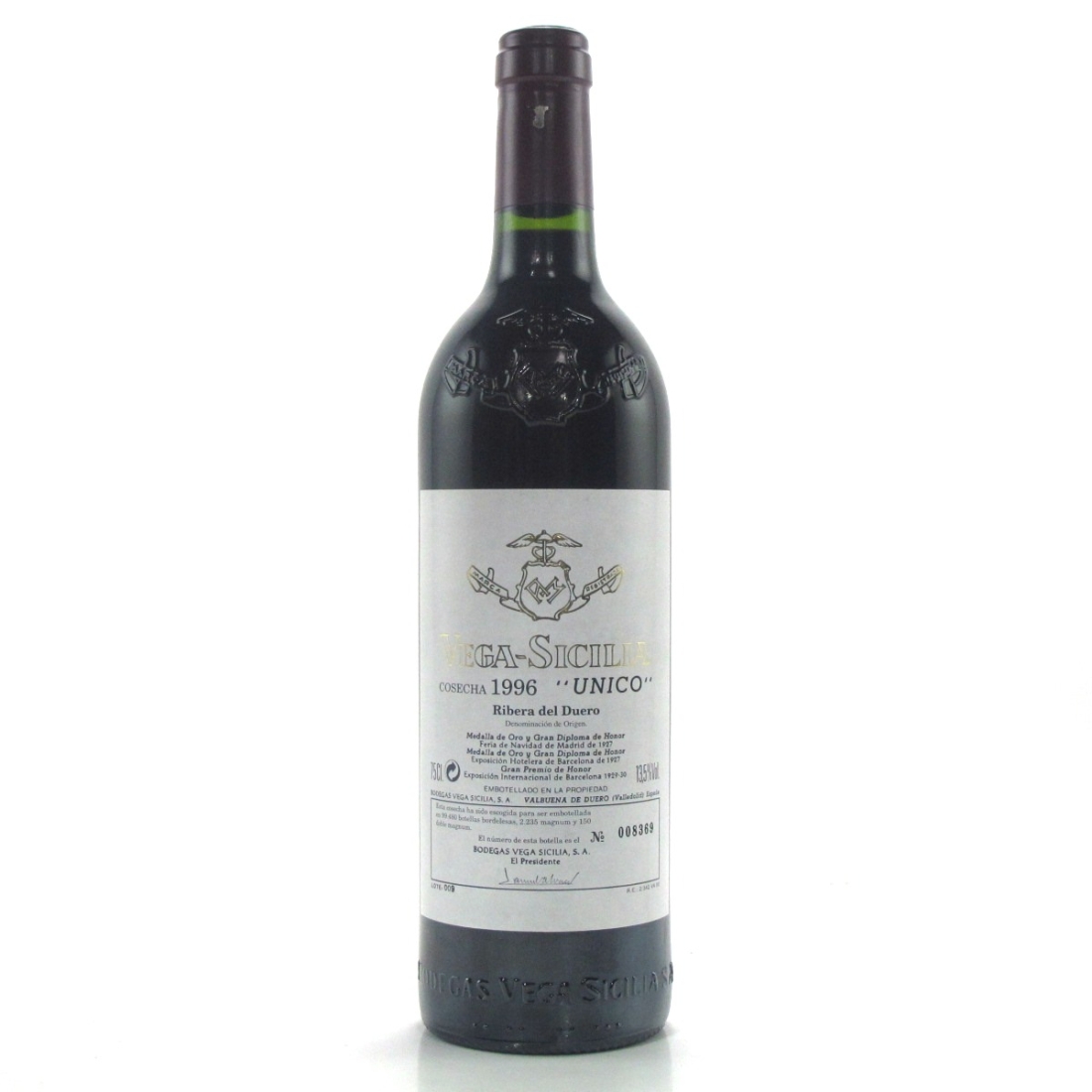 Vega Sicilia \"Unico\" 1996 Ribera Del Duero