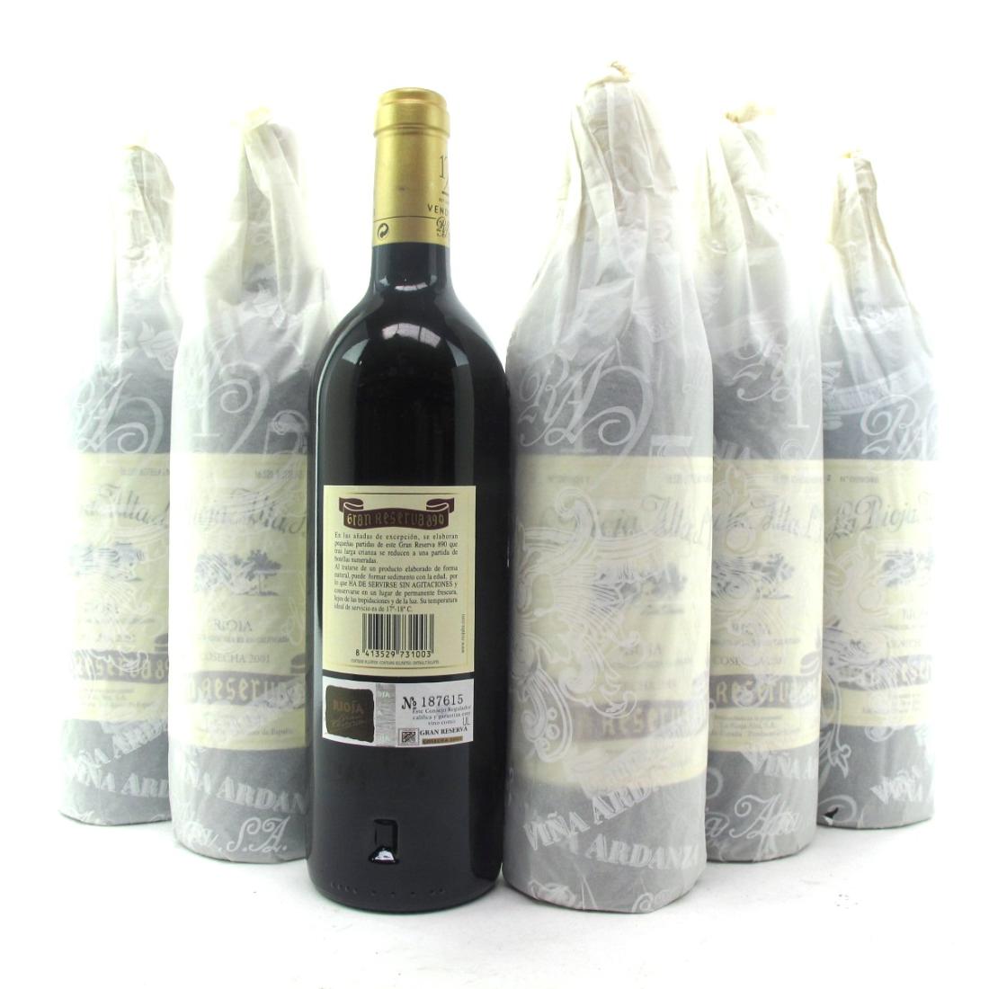 Image for La Rioja Alta "890" 2001 Rioja Gran Reserva