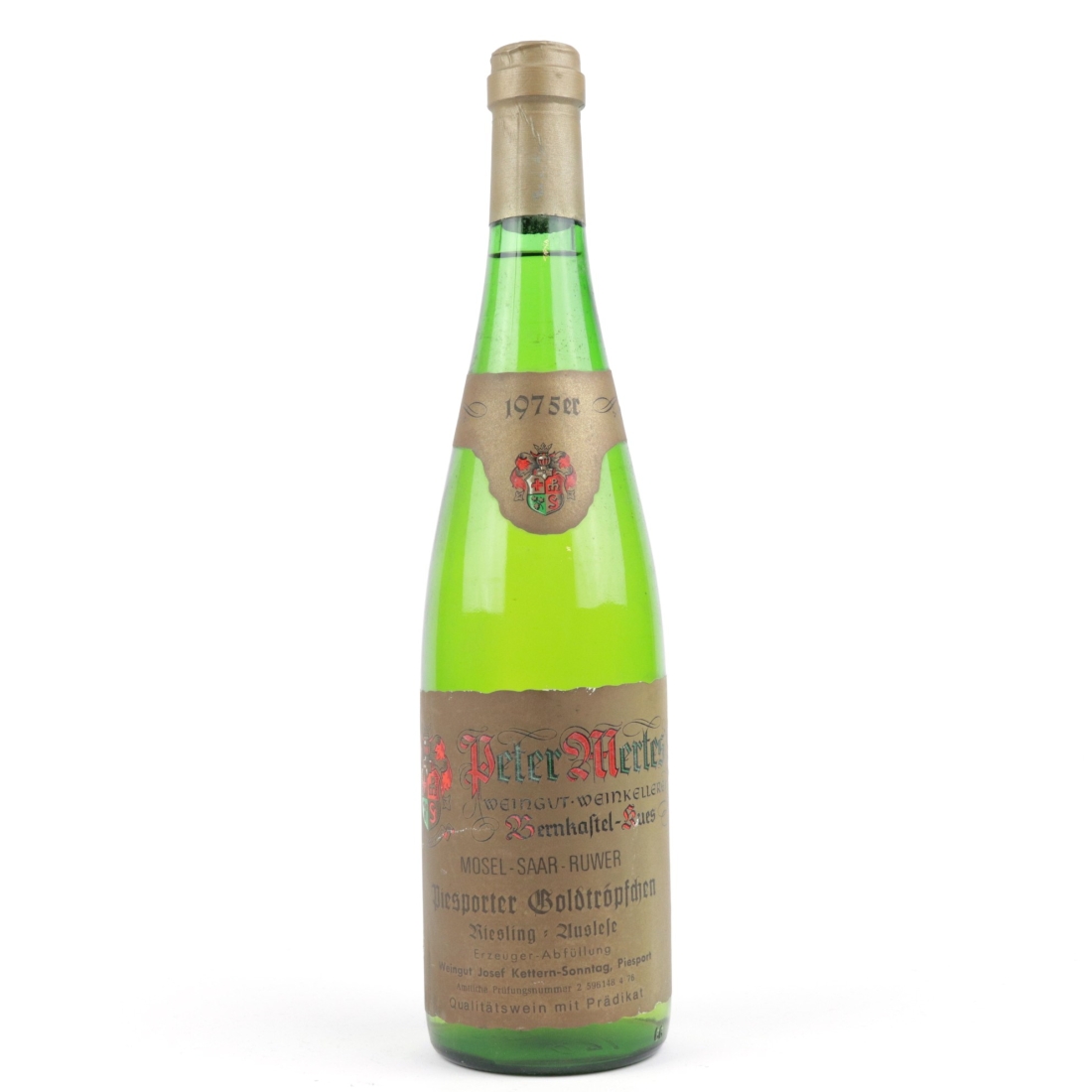 P.Mertes Piesporter Goldtropfchen Riesling Auslese 1975 Mosel