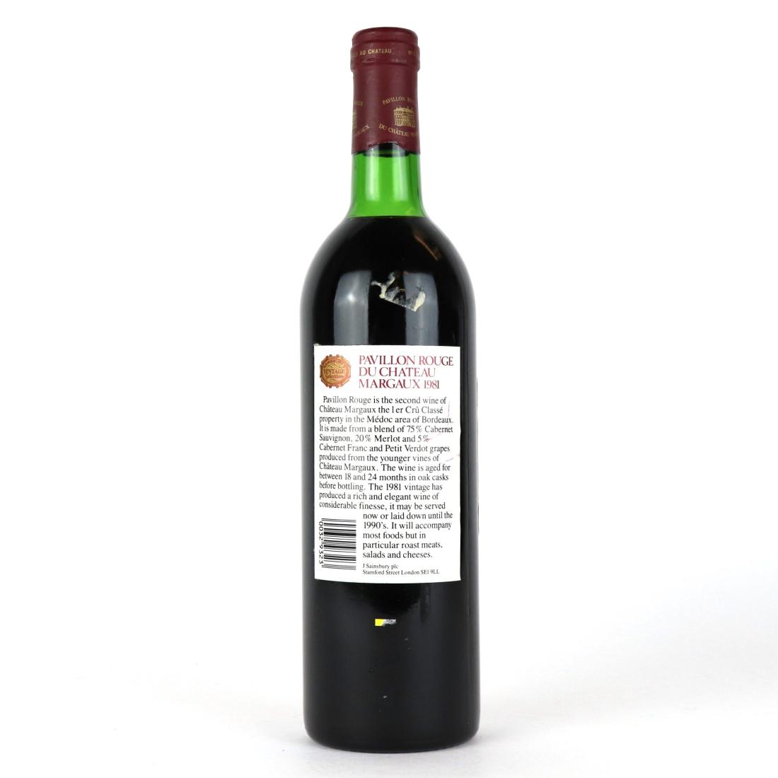 Image for Ch. Margaux Pavillon Rouge 1981 Margaux