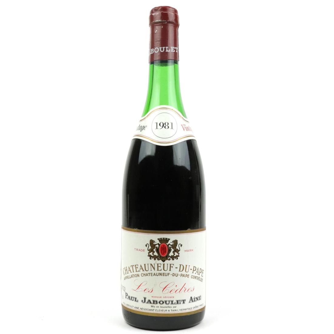Image for P.Jaboulet Les Cedres 1981 Chateauneuf-Du-Pape