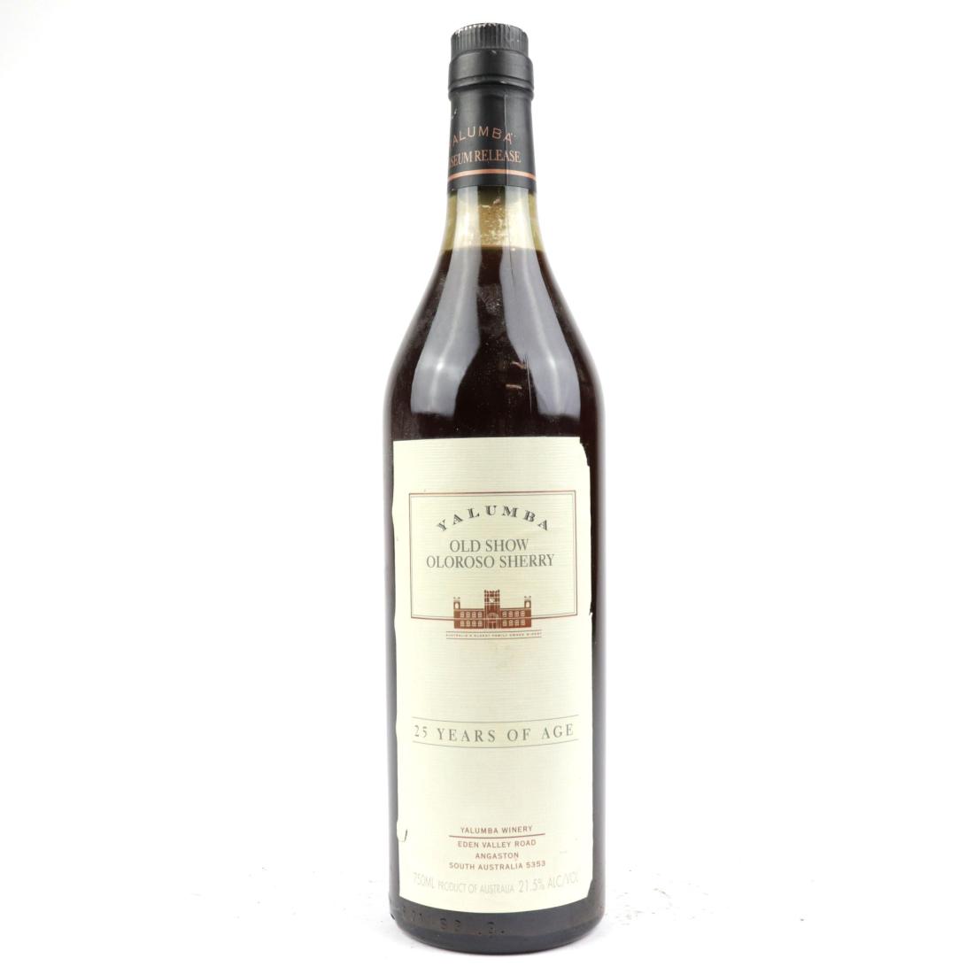 Yalumba Old Show 25 Years Old Oloroso Sherry Barrosa Valley