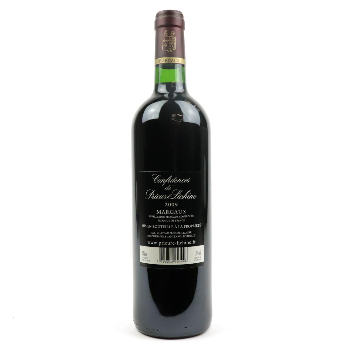 Image for Confidences De Prieure-Lichine 2009 Margaux