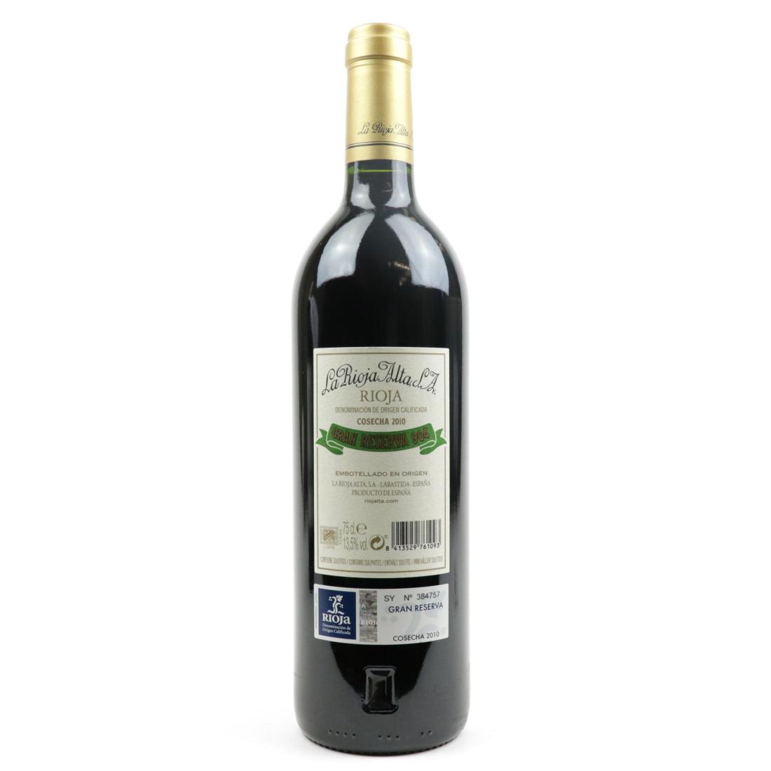 Image for La Rioja Alta 904 2010 Rioja Gran Reserva