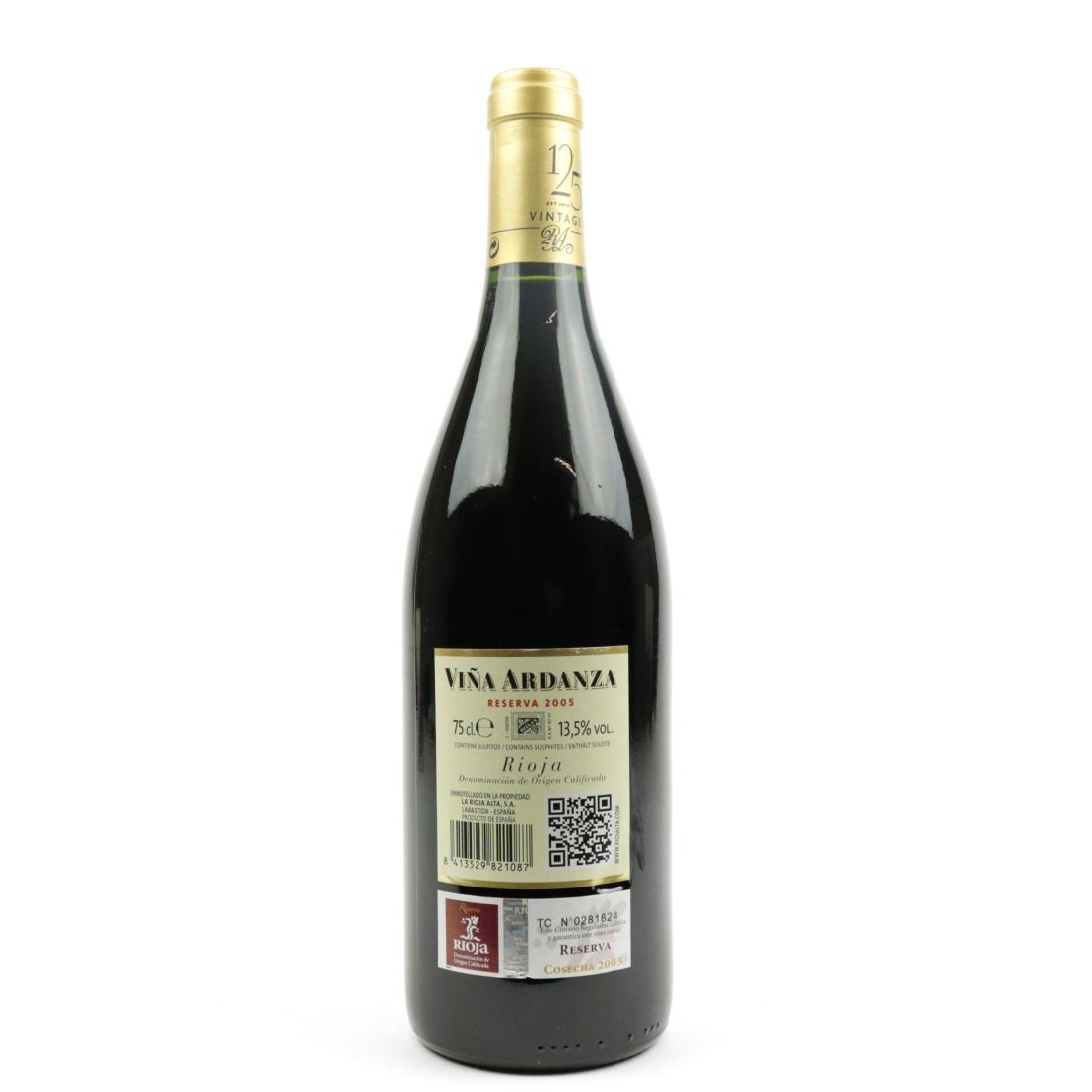 Image for Vina Ardanza 2005 Rioja Reserva