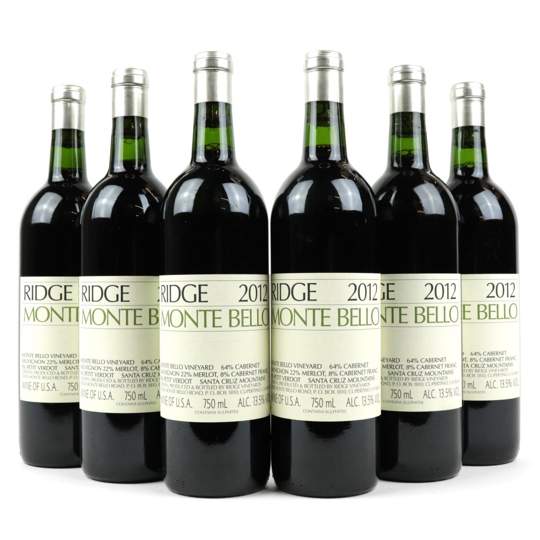 Image for Ridge Monte Bello 2012 Santa Cruz Mountains 6x75cl / OWC