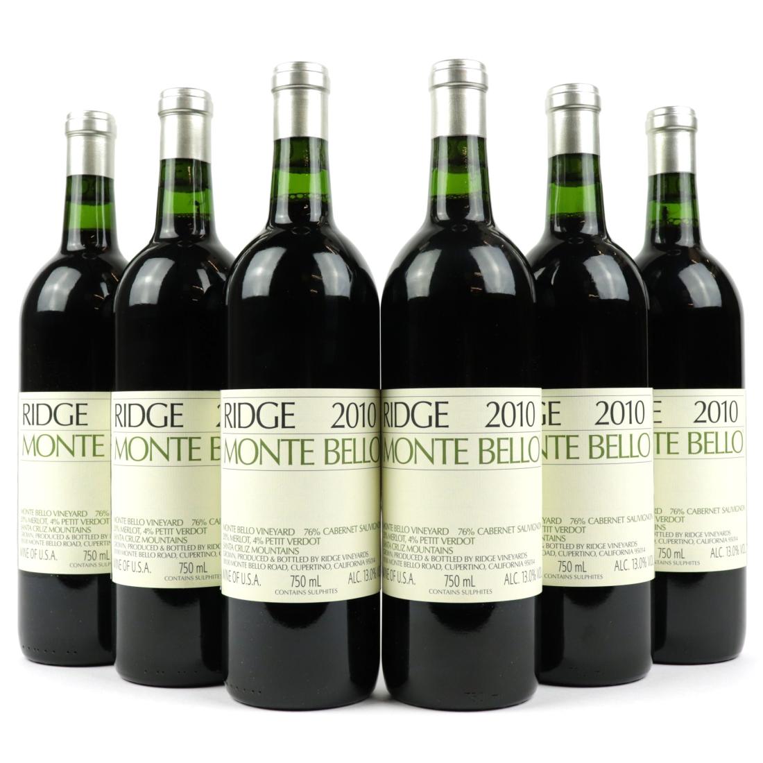 Image for Ridge Monte Bello 2010 Santa Cruz Mountains 6x75cl / OWC