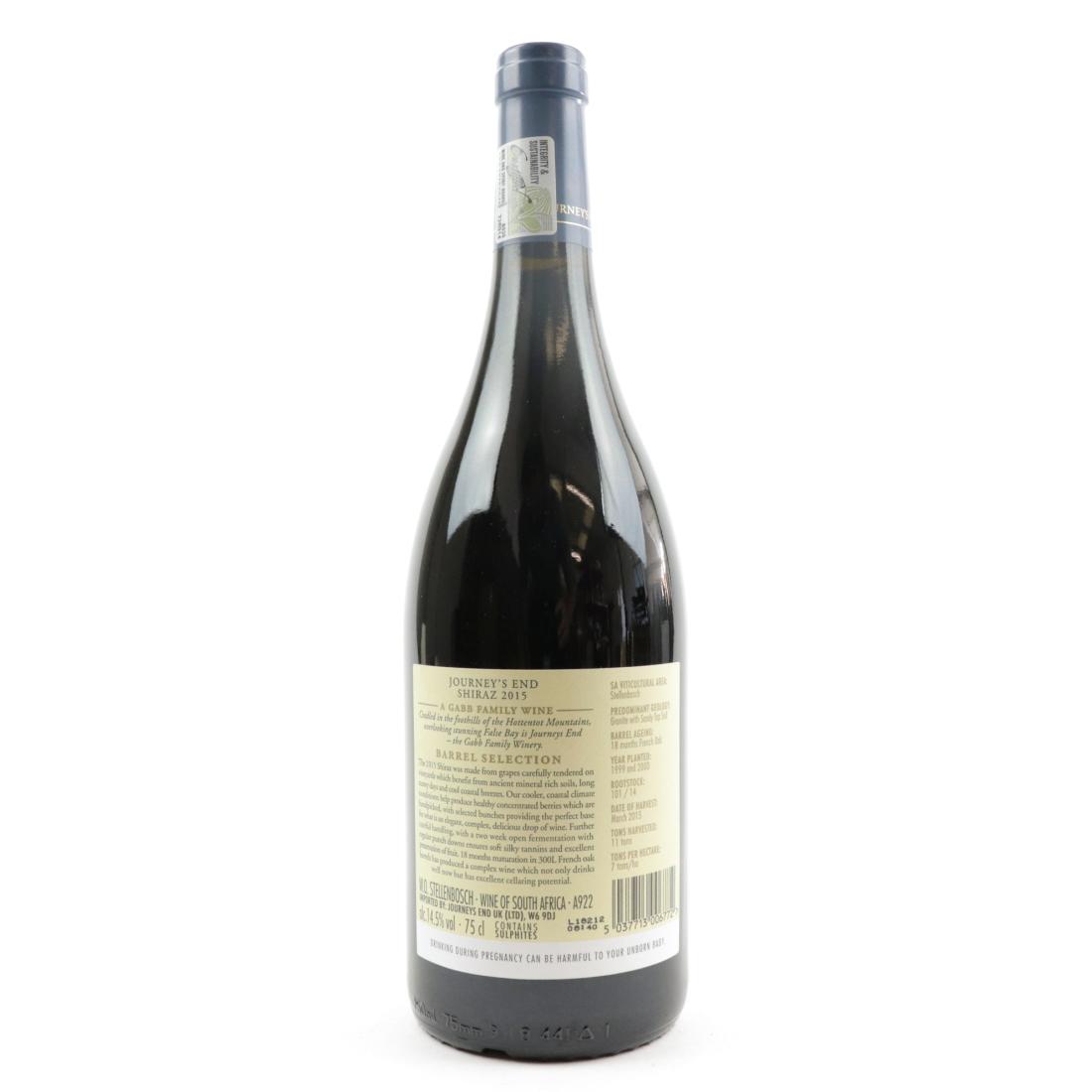 Image for Journey's End Shiraz 2015 Stellenbosch