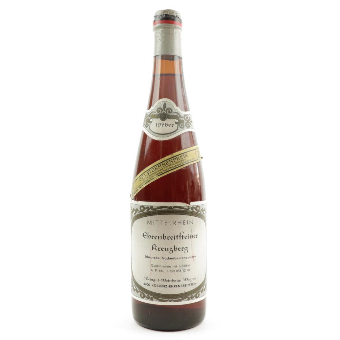 Image for Wagner Ehrenbreitsteiner Kreuzberg Scheurebe Trockenbeerenauslese 1976 Mittelrhein