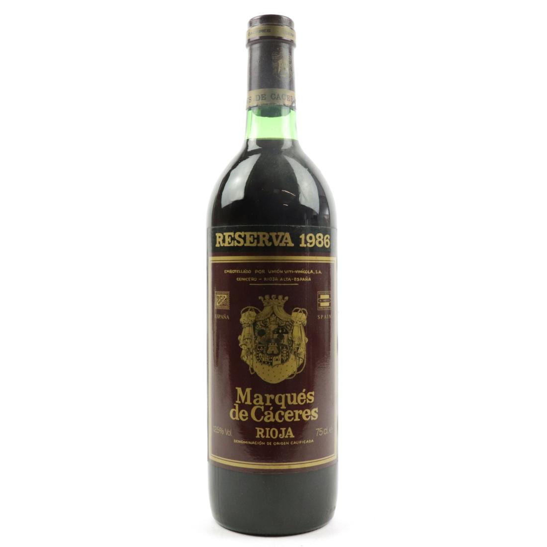 Image for Marques De Caceres 1986 Rioja Reserva
