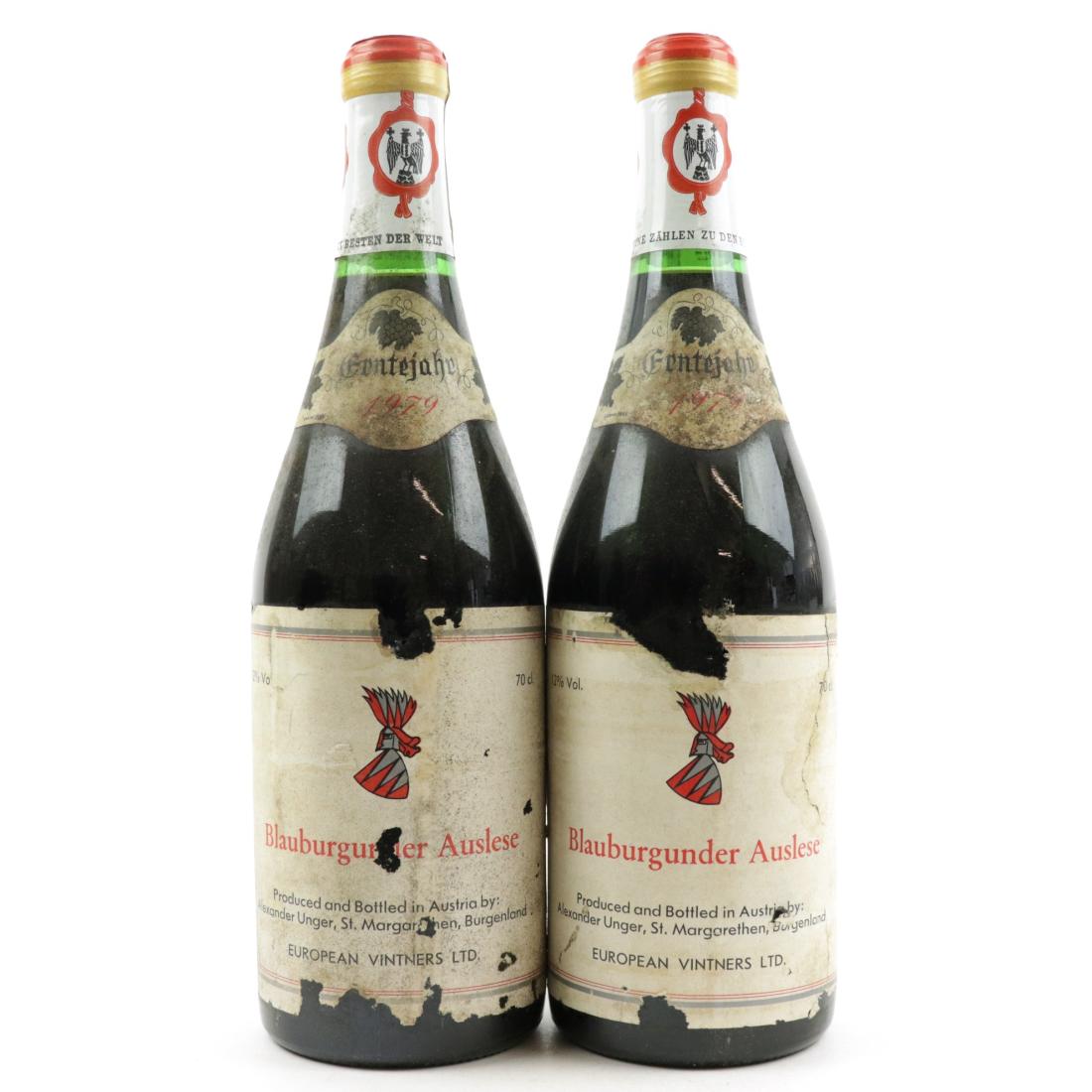 Image for A.Unger Blauburgunder Auslese 1979 Burgenland