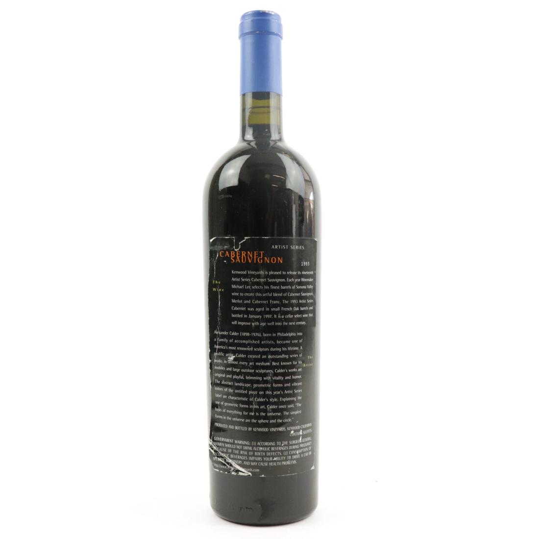 Image for Kenwood Artist Series Cabernet Sauvignon 1993 Sonoma