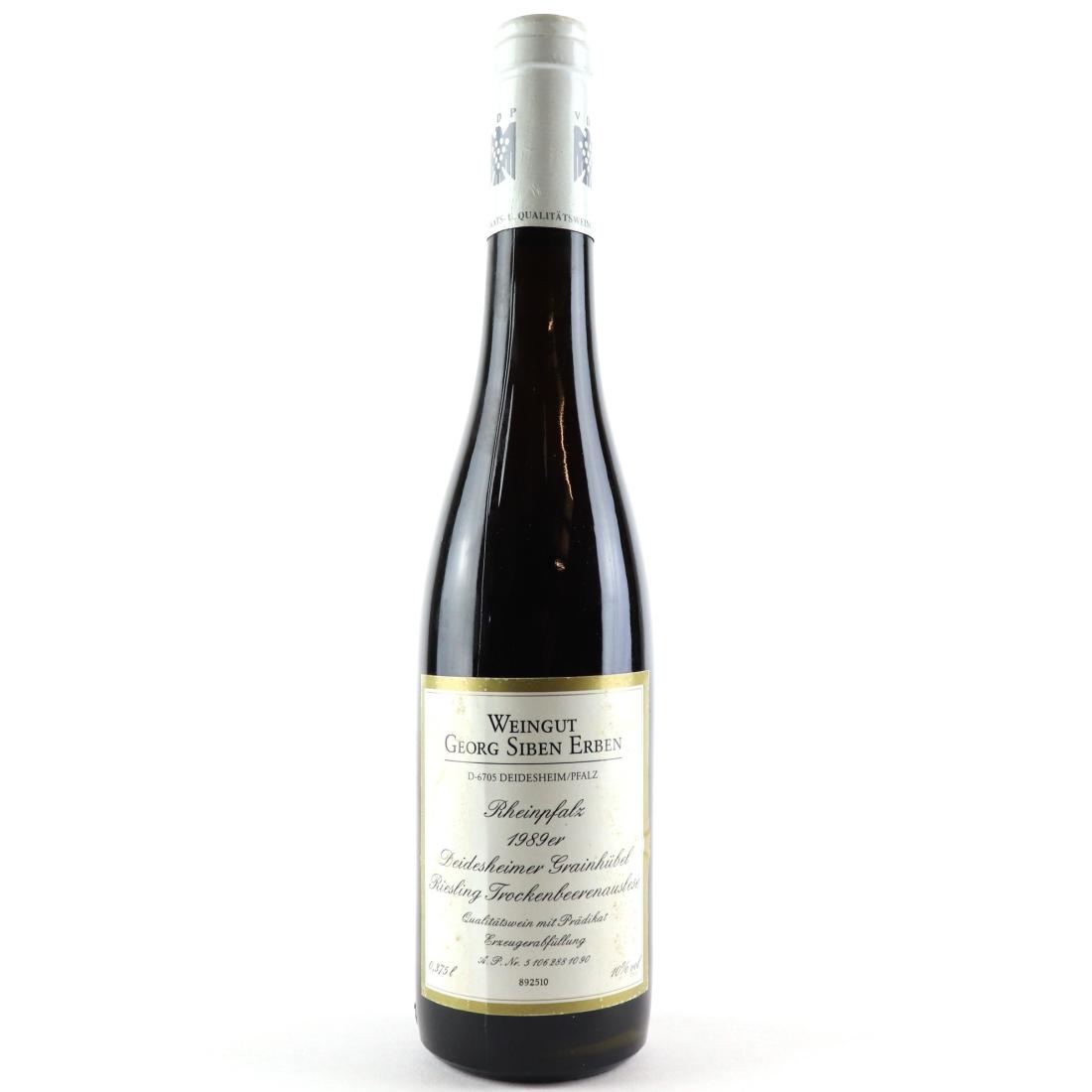 Image for G.S.Erben Deidesheimer Grainhubel Riesling Trockenbeerenauslese 1989 Rheinpfalz