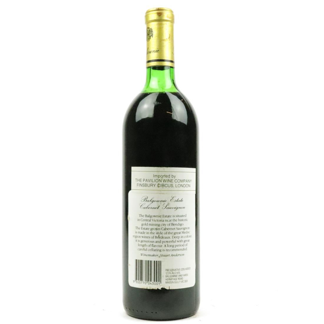 Image for Balgownie Cabernet Sauvignon 1988 Victoria