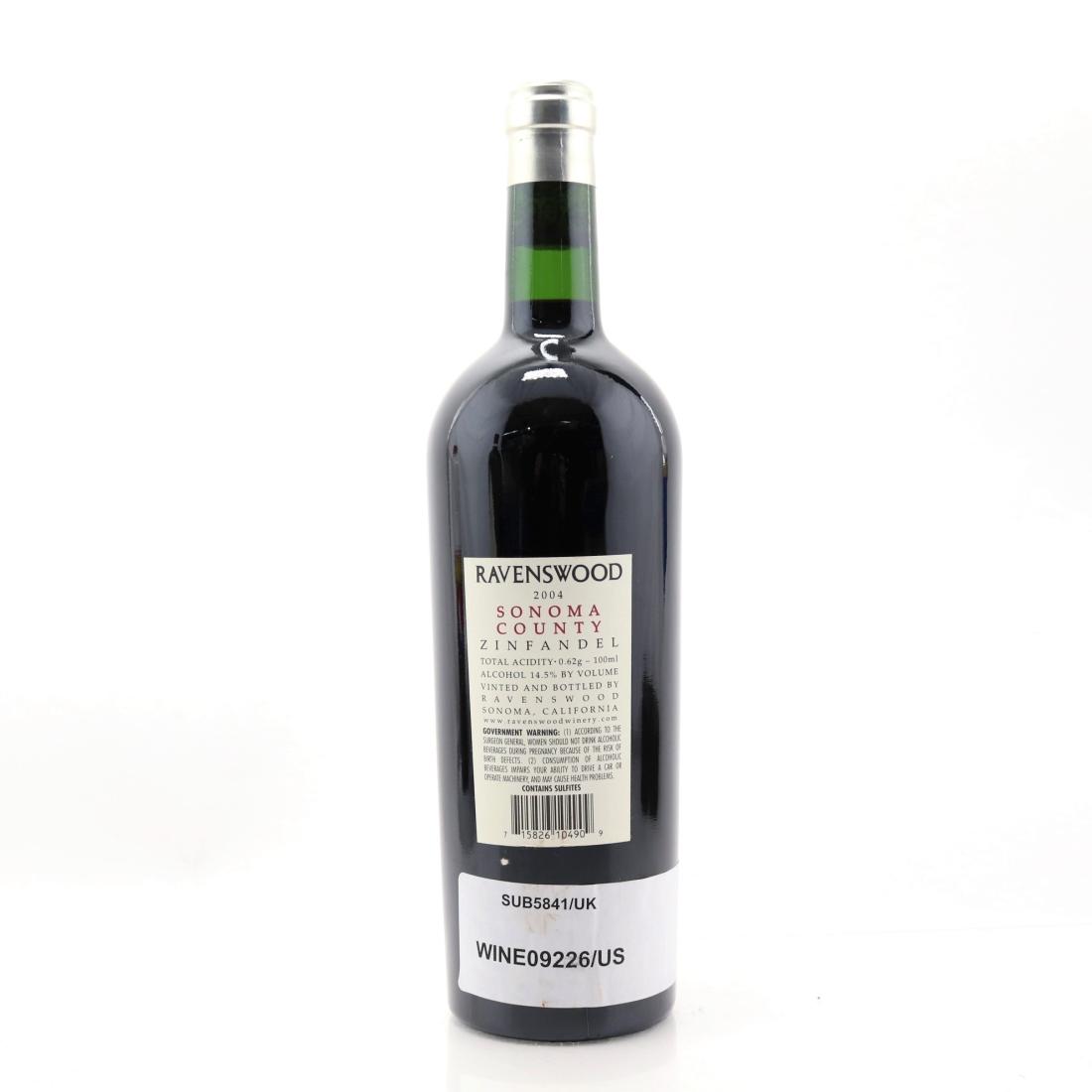 Image for Ravenswood Zinfandel 2004 Sonoma County