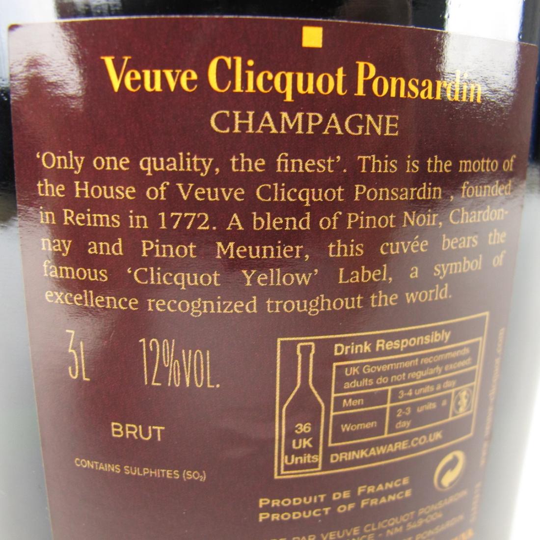 Image for Veuve Clicquot Ponsardin Brut NV Champagne 3 Litres